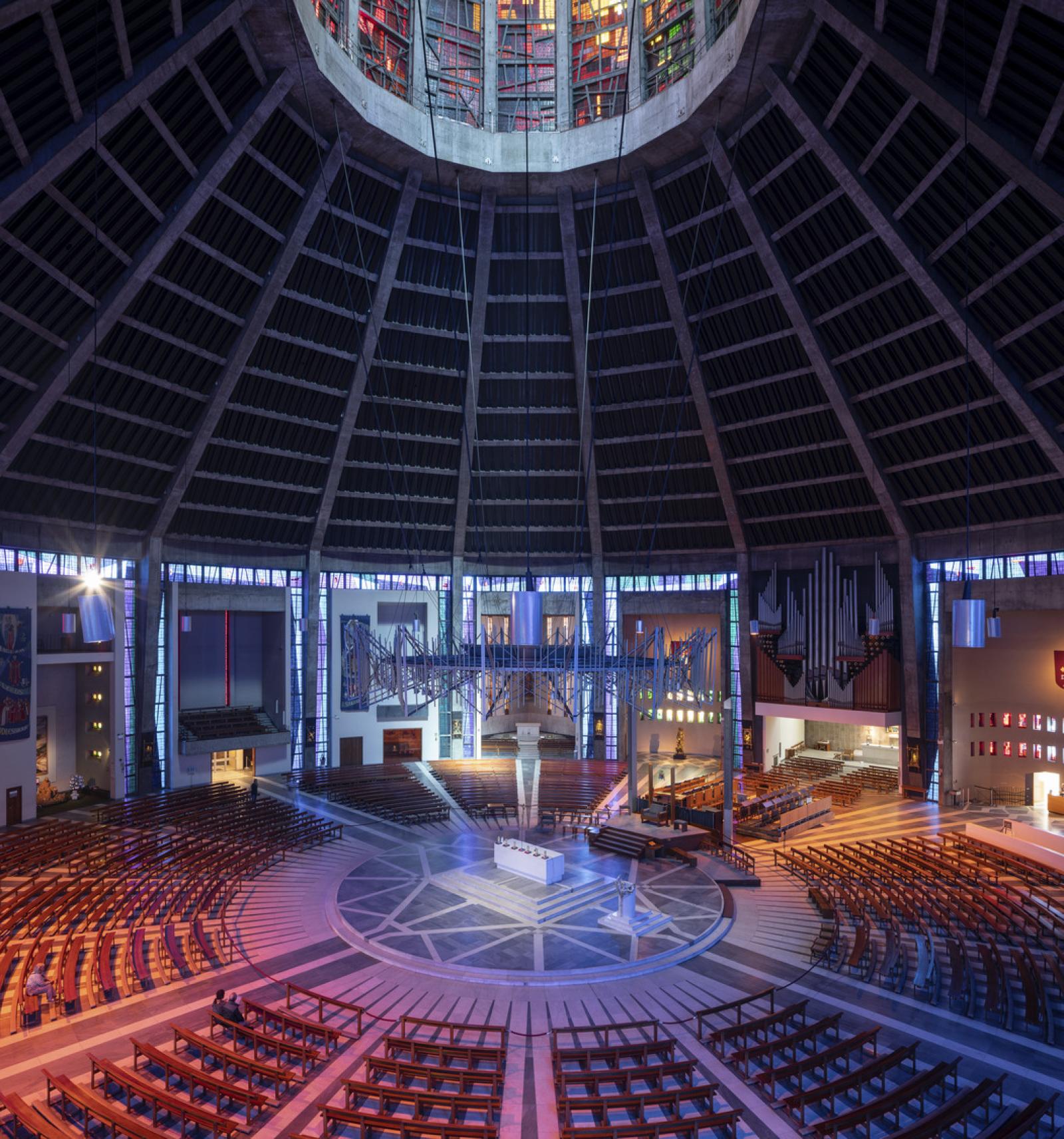 the interior of liverpool anglican cathedral