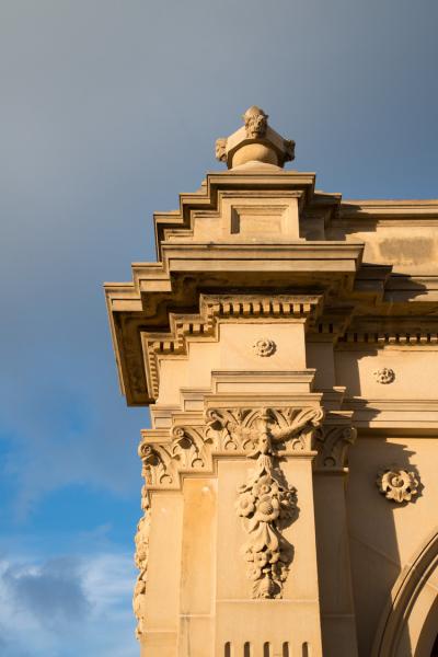 Detailing on the exterior of a Grade II listed Georgian manor house.
