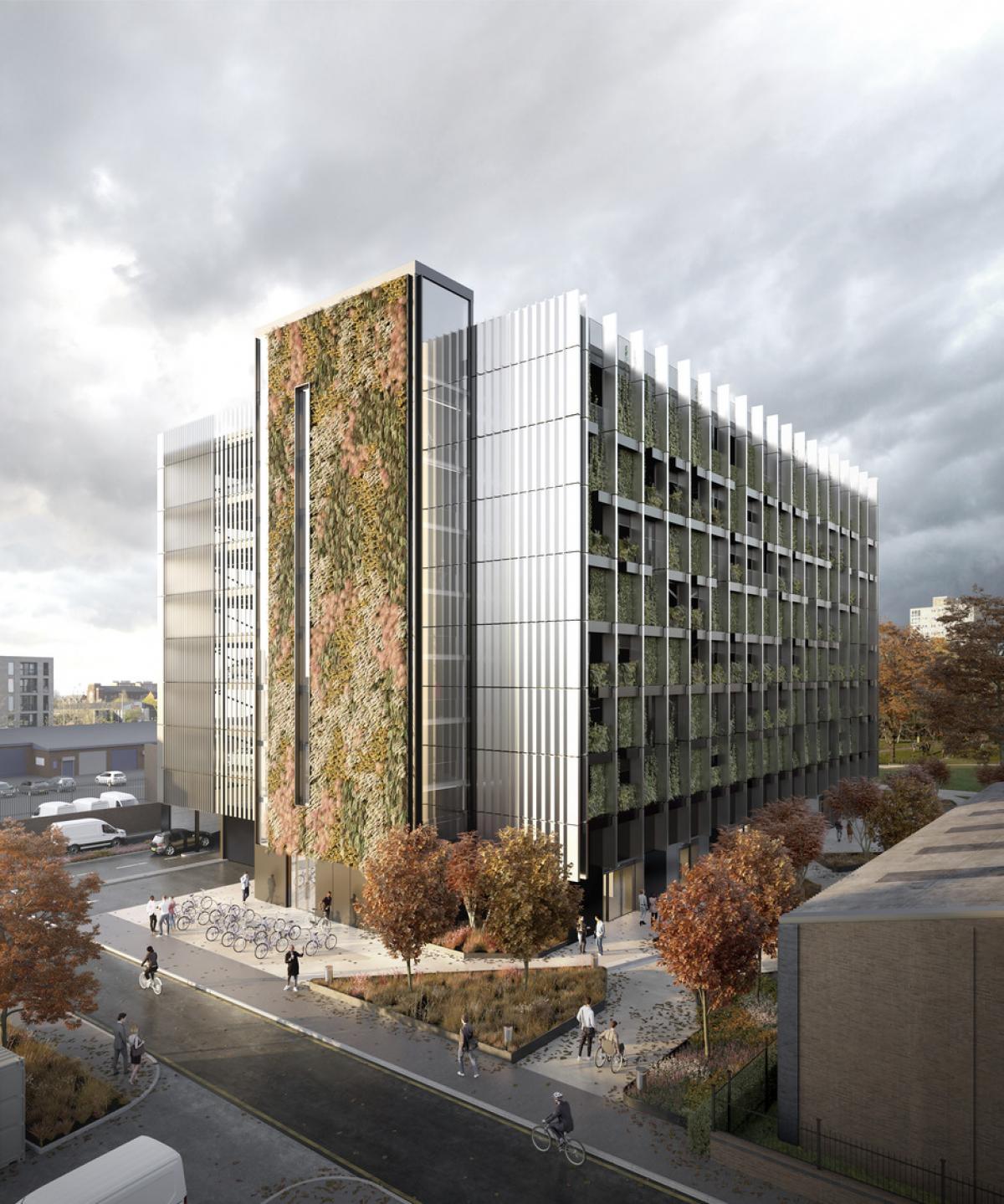 CGI of a mobility hub