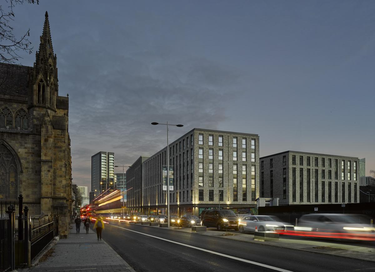 Residential development in Salford.