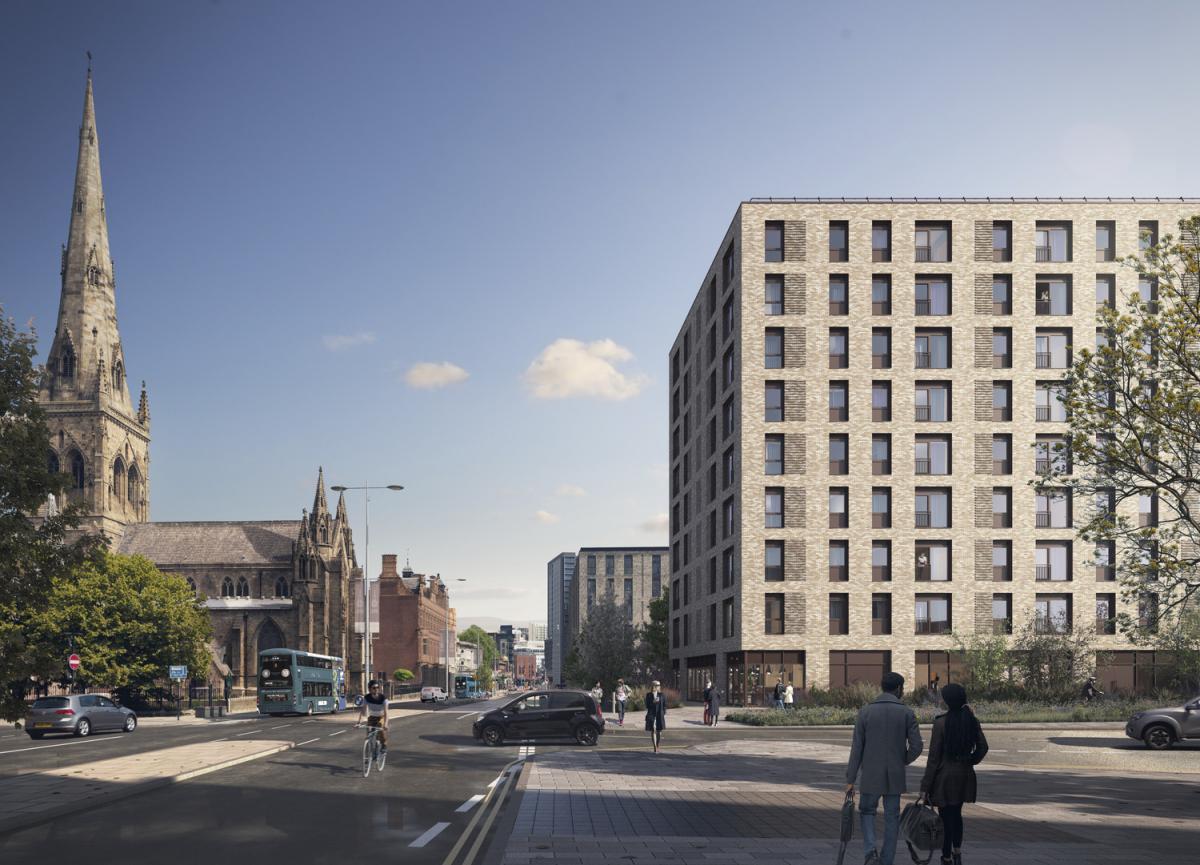 Passivhaus apartment development in Salford
