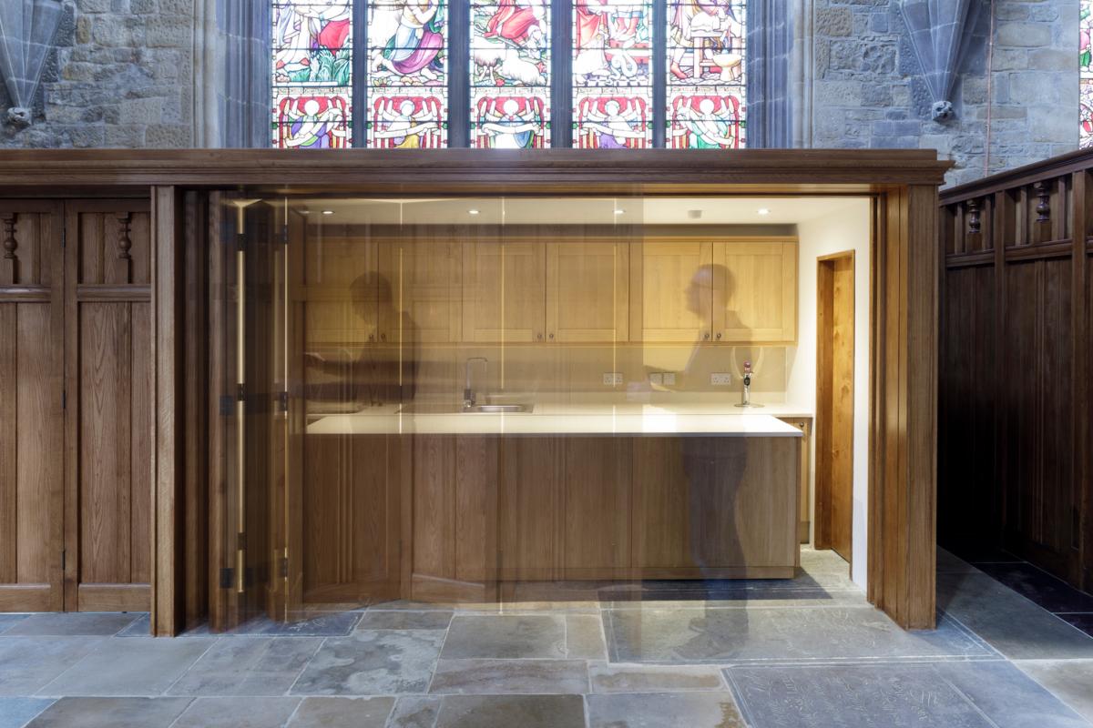 Servery inside a church 