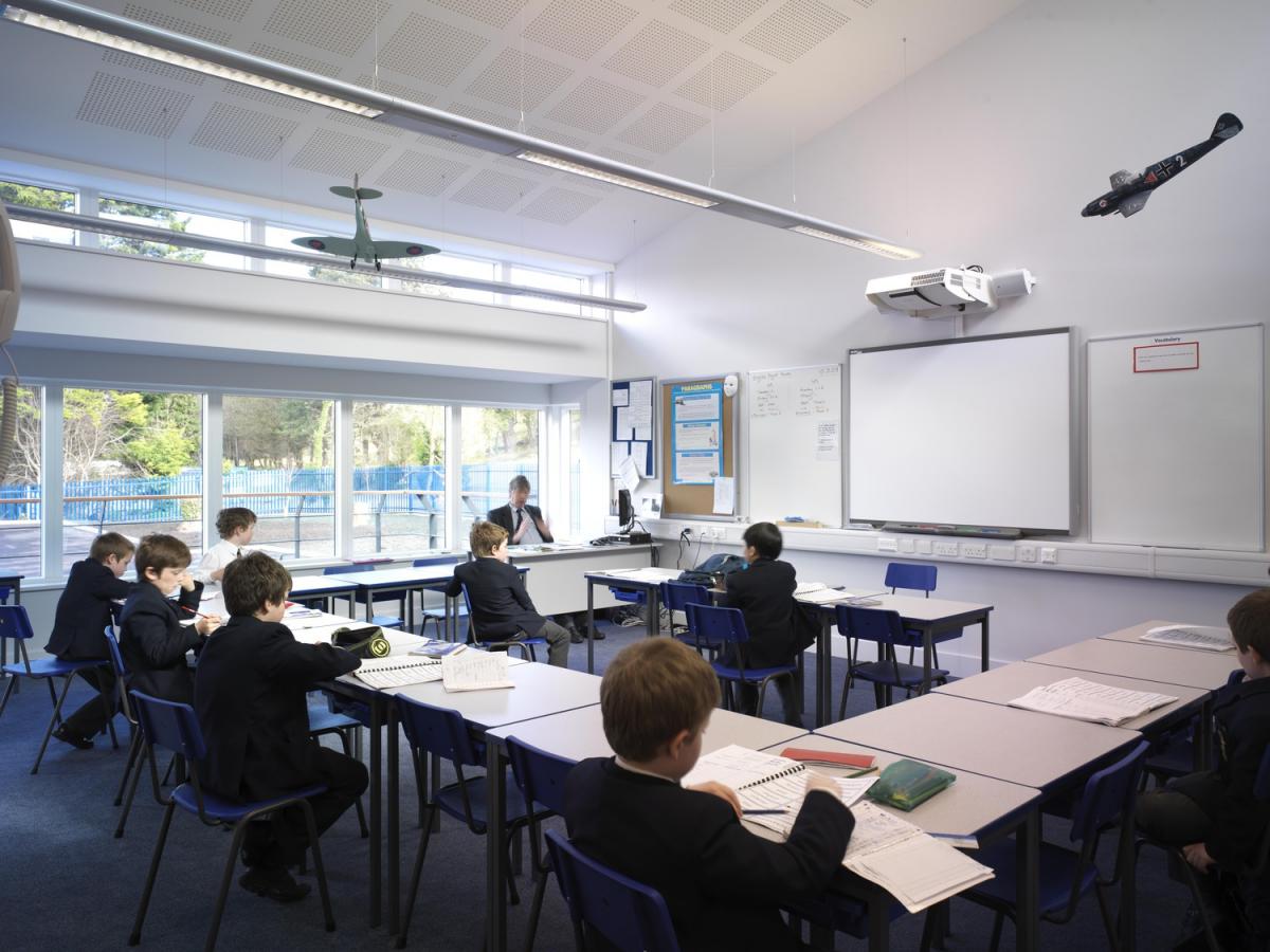 Pupils in a classroom