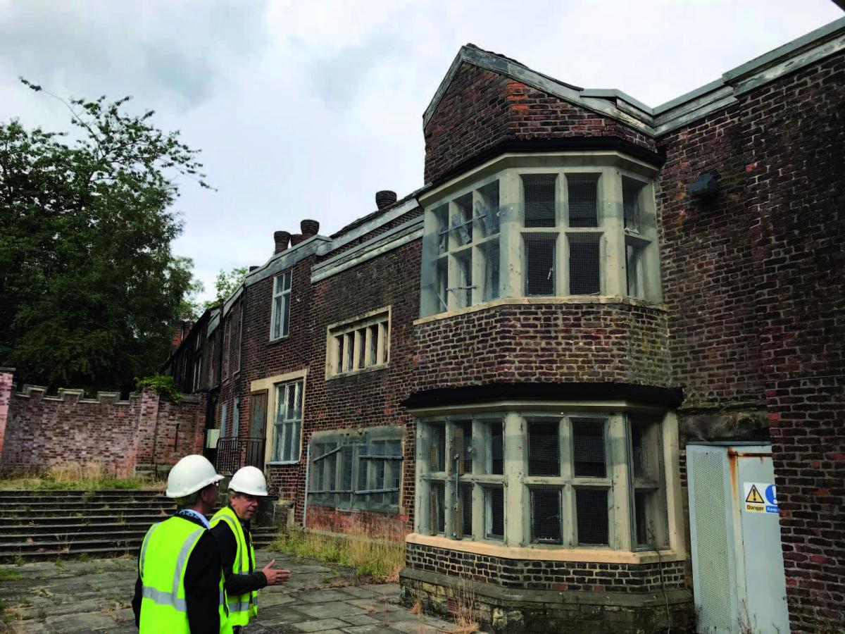 exterior of hopwood hall before restoration