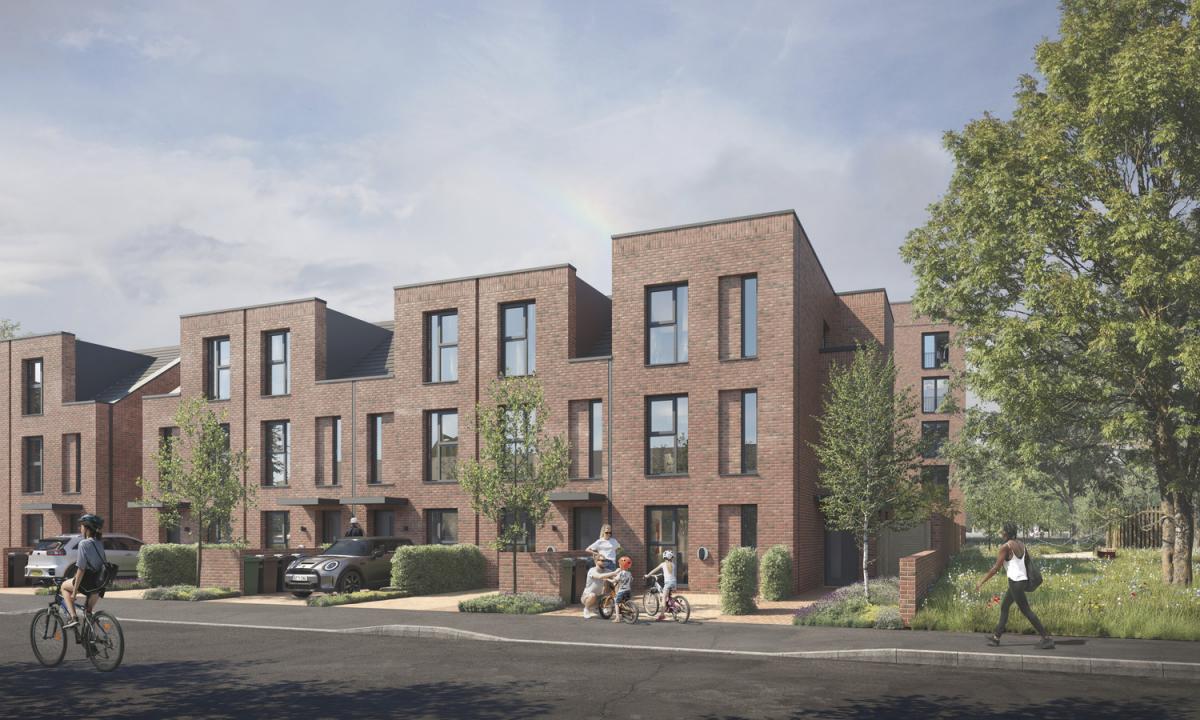 exterior visual of rodney street townhouses in daylight