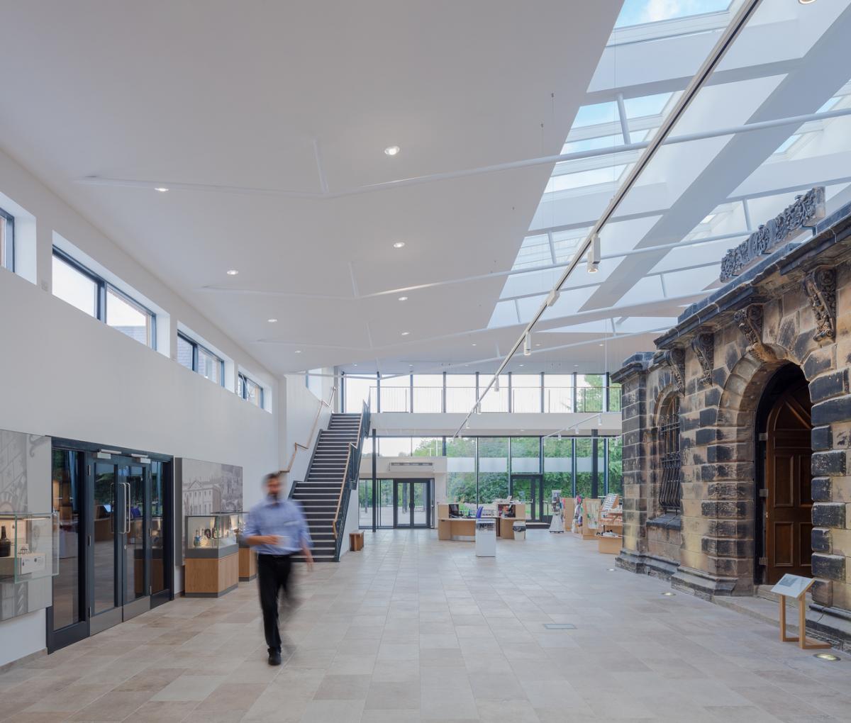 Interior image of a museum.