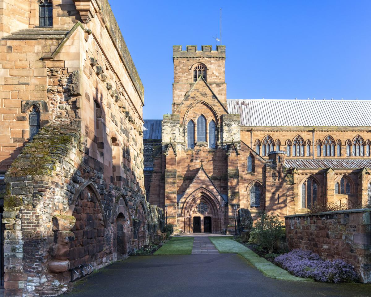exterior of carlisle cathedral 