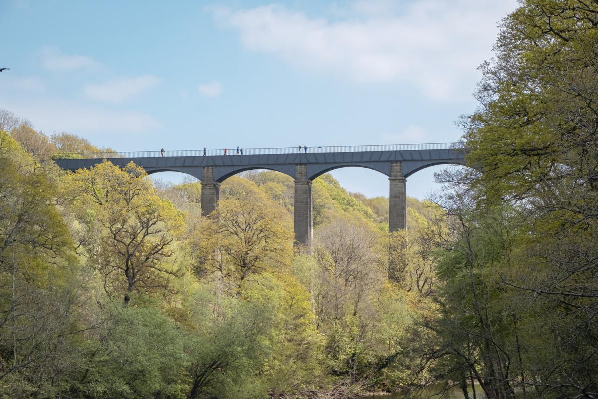 World Heritage Site, Pontcysyllte Aqueduct, in Wales.