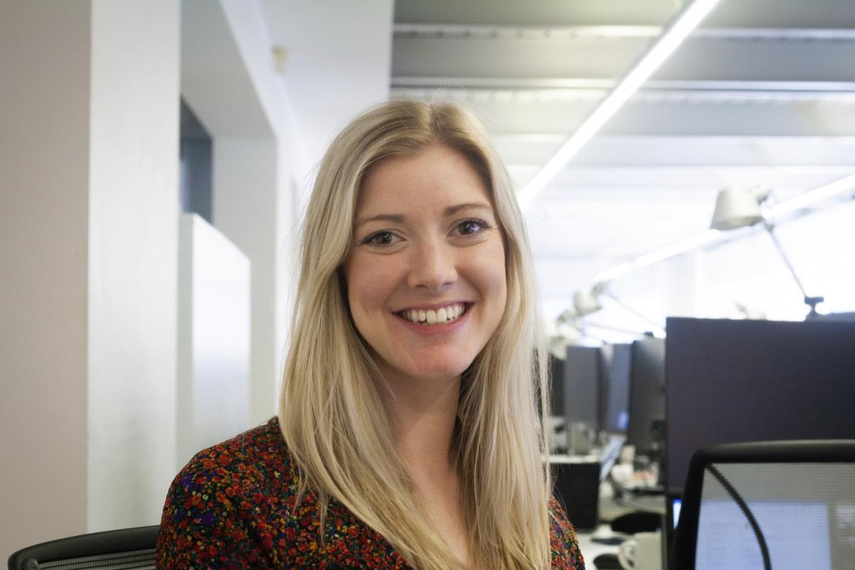 Headshot of Gemma Copp. A smiling woman with long blonde hair.