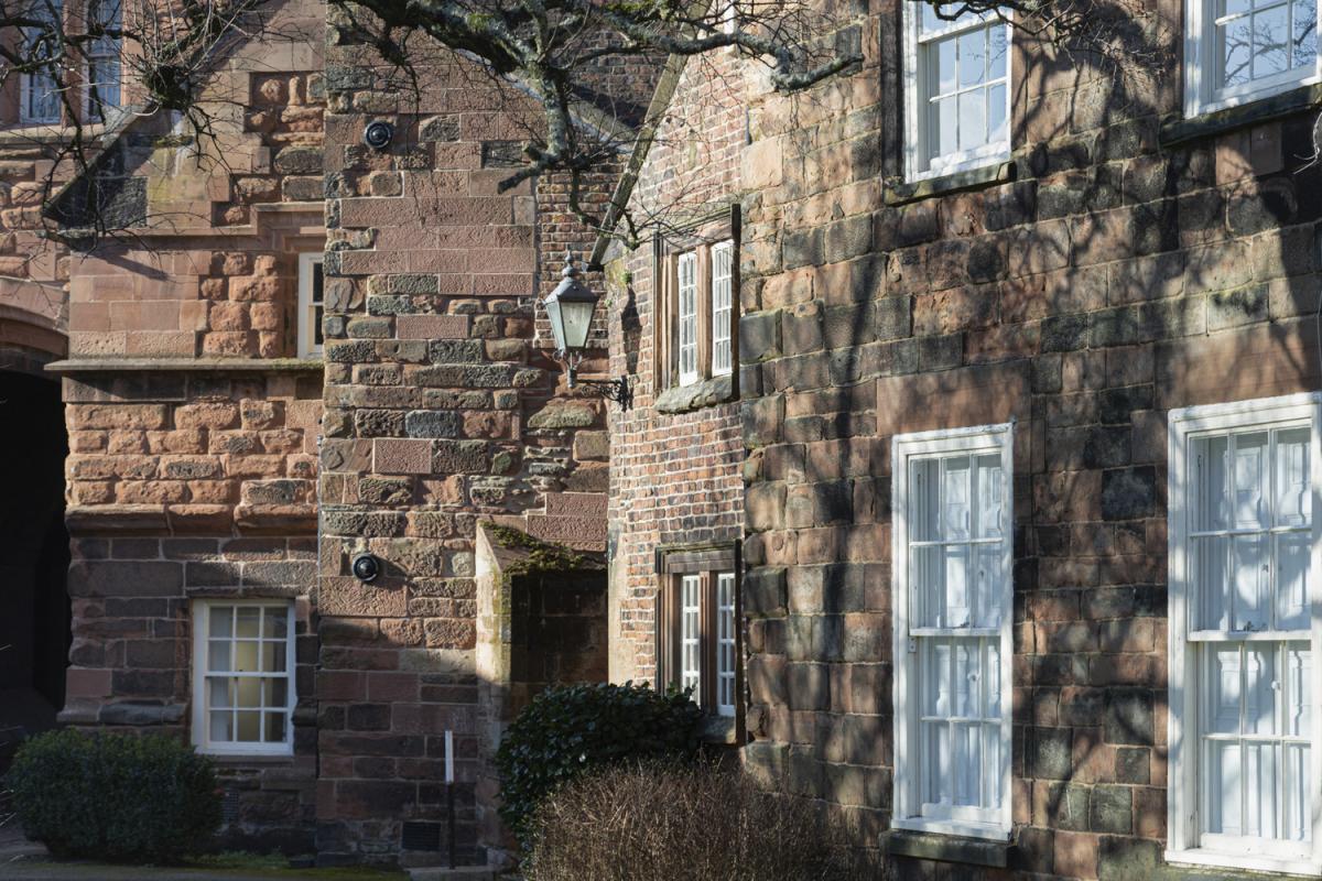 details of stone houses