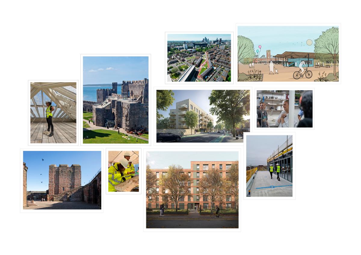 Collage of Buttress projects