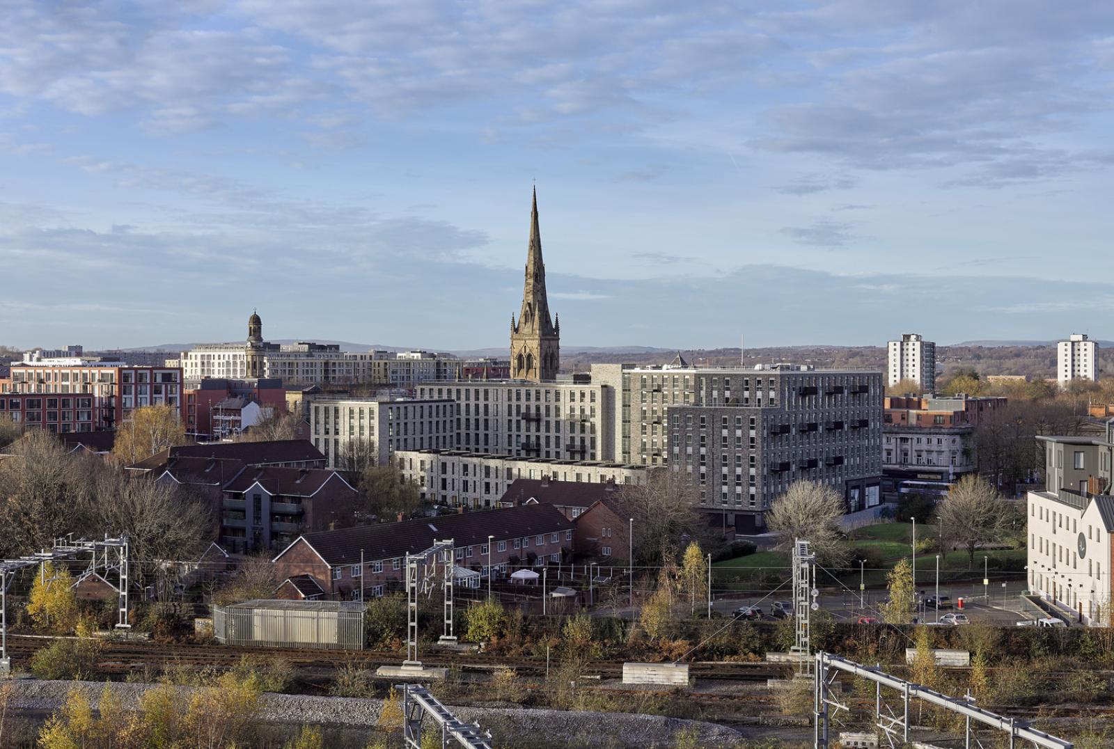 Residential development in Salford.