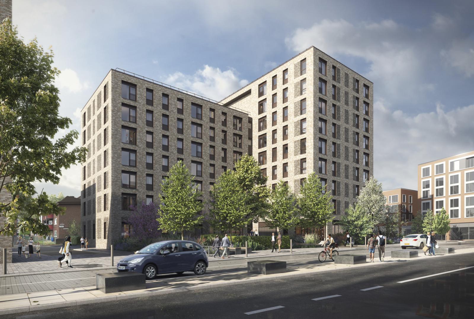 Passivhaus apartment development in Salford
