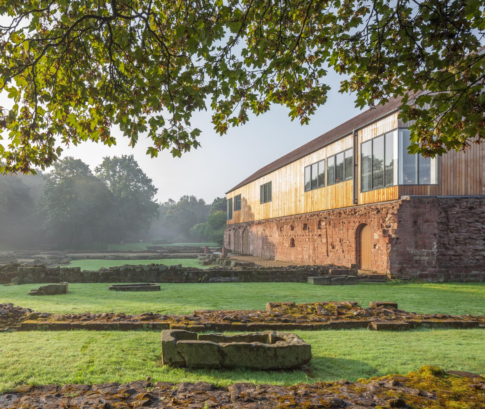 Exterior image of a museum located on an archaeological site.