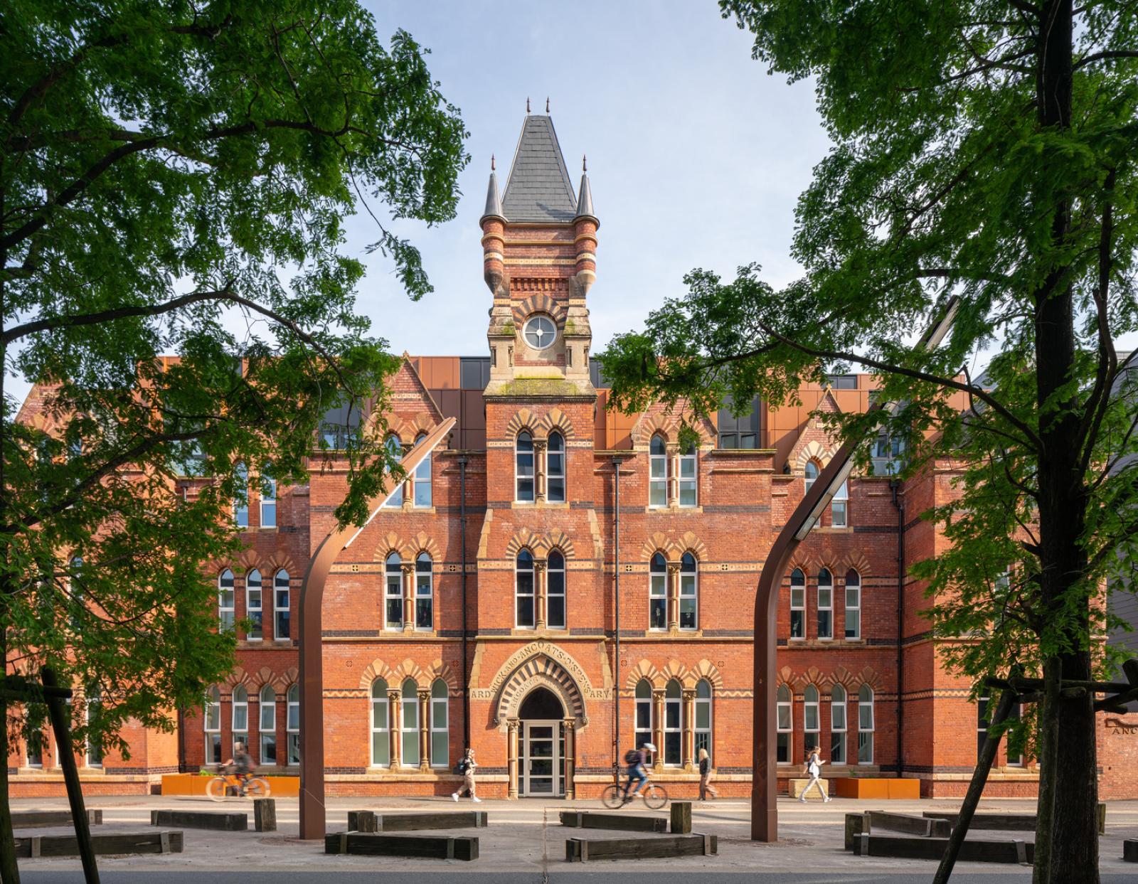 ancoats dispensary is a victorian brick building which has been adapted to create housing by Buttress Architects.