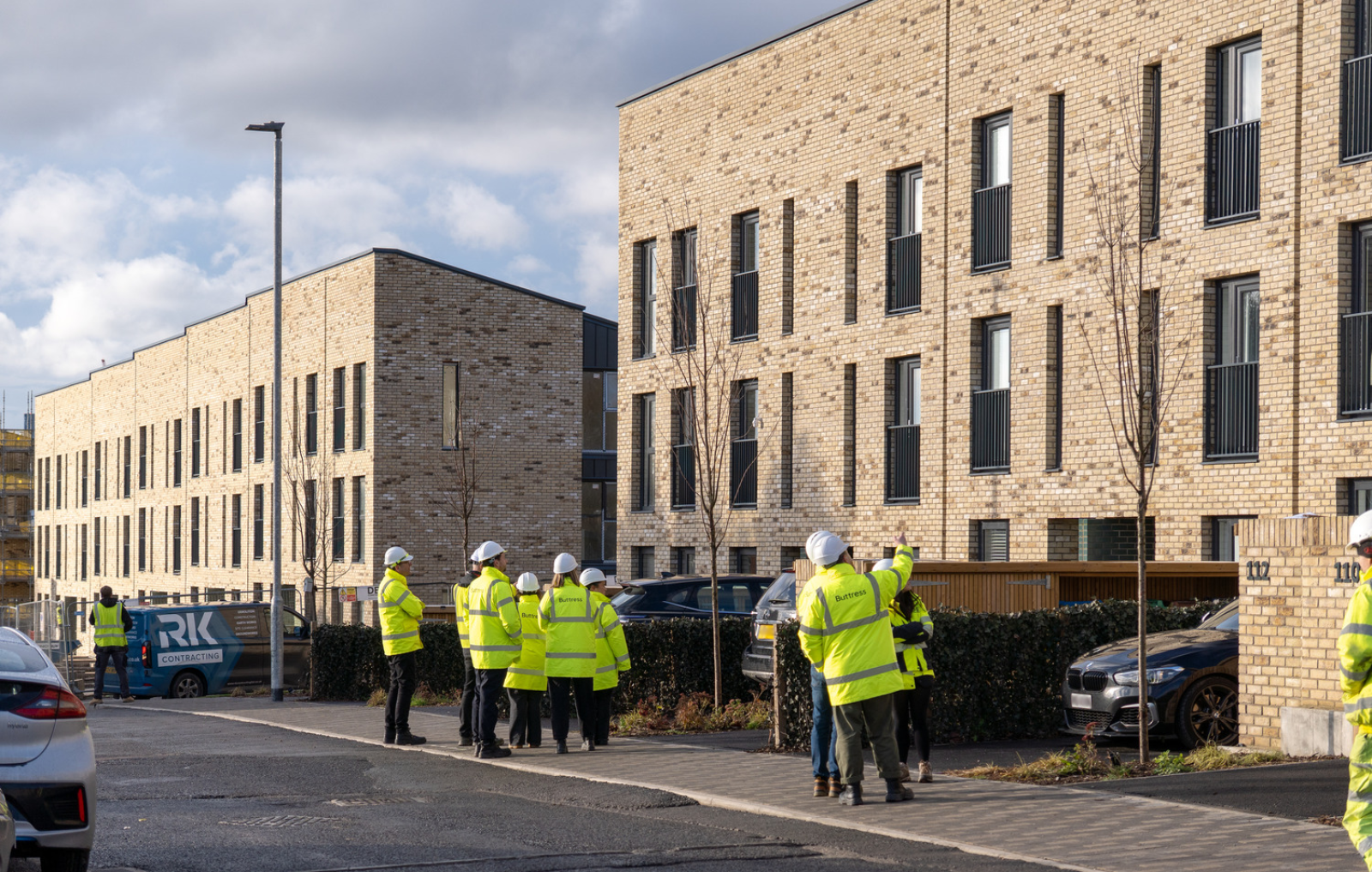 Buttress employees on-site