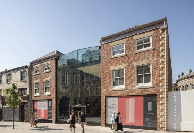 Exterior image of a restored Grade II* listed cloth hall.