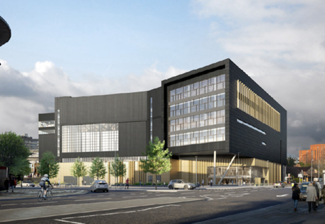 CGI of the exterior of a proposed collections centre