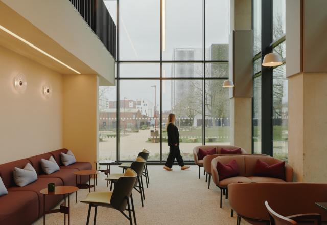 Interior of shared space at No.1 Ancoats Green