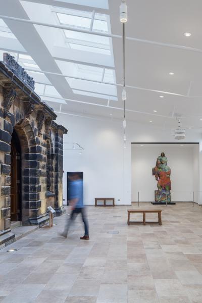Interior image of a museum.