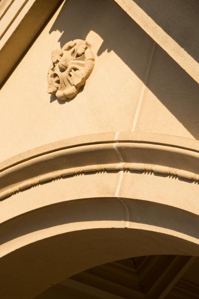 Detailing on the exterior of a Grade II listed Georgian manor house.