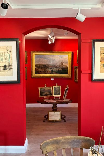 A view inside the Shipping Brow Gallery 
