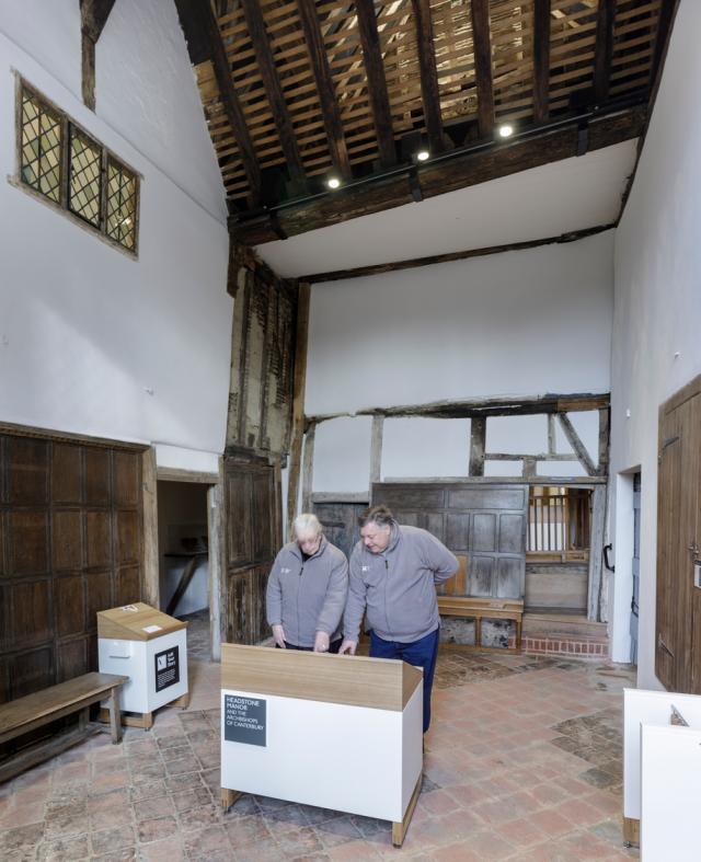 Exhibition space at the Manor House, Headstone Manor.