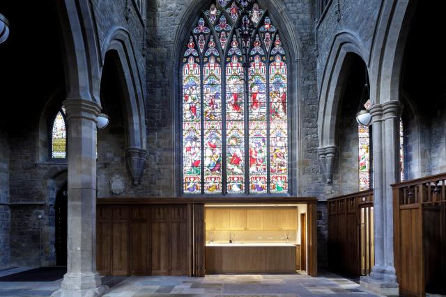 Servery inside a church 