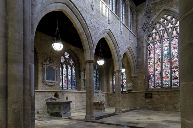 Interior shot of a church