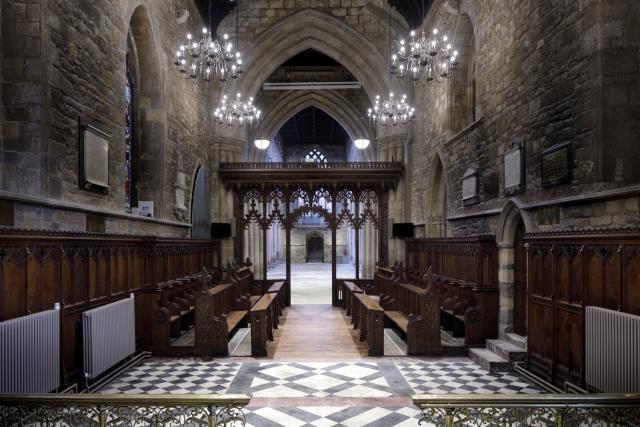 Interior image of a church 