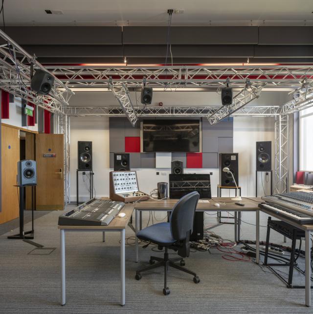 interior of bangor music studio