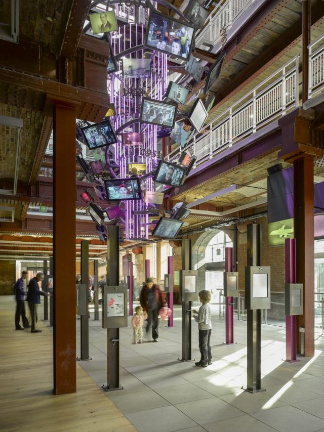 interior of MSI great western warehouse, with TV centre piece