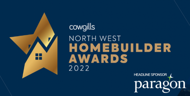 logo that reads 'cowgills north west homebuilder awards 2022'