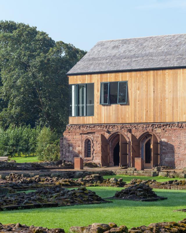 Exterior image of a museum located on an archaeological site.