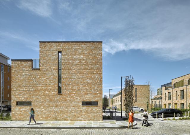 Exterior image of a modern townhouse development.