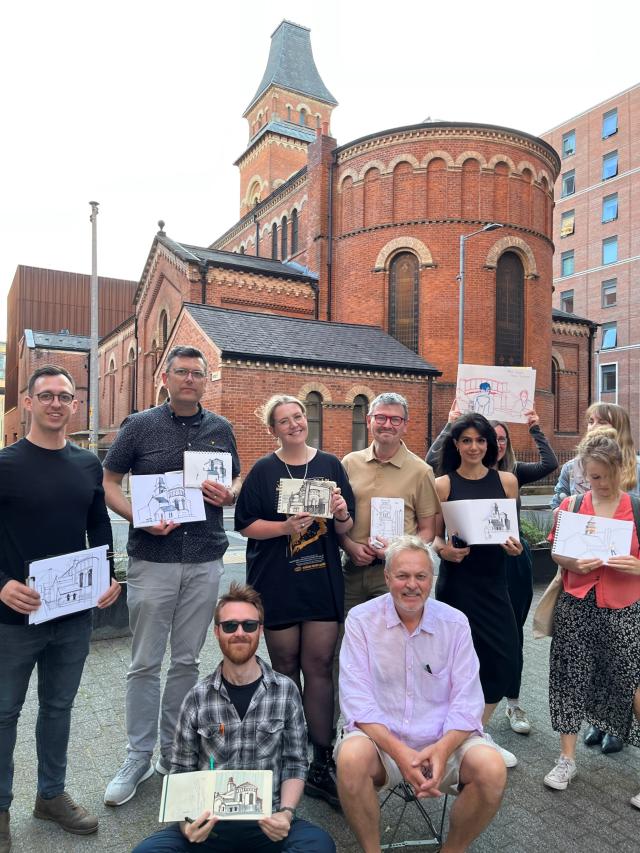 Sketching workshop in Ancoats