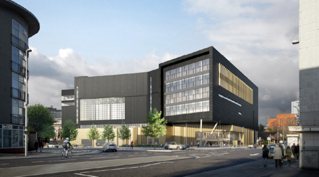 CGI of the exterior of a proposed collections centre