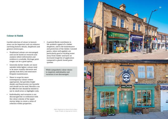 A page from a shopfront design guide