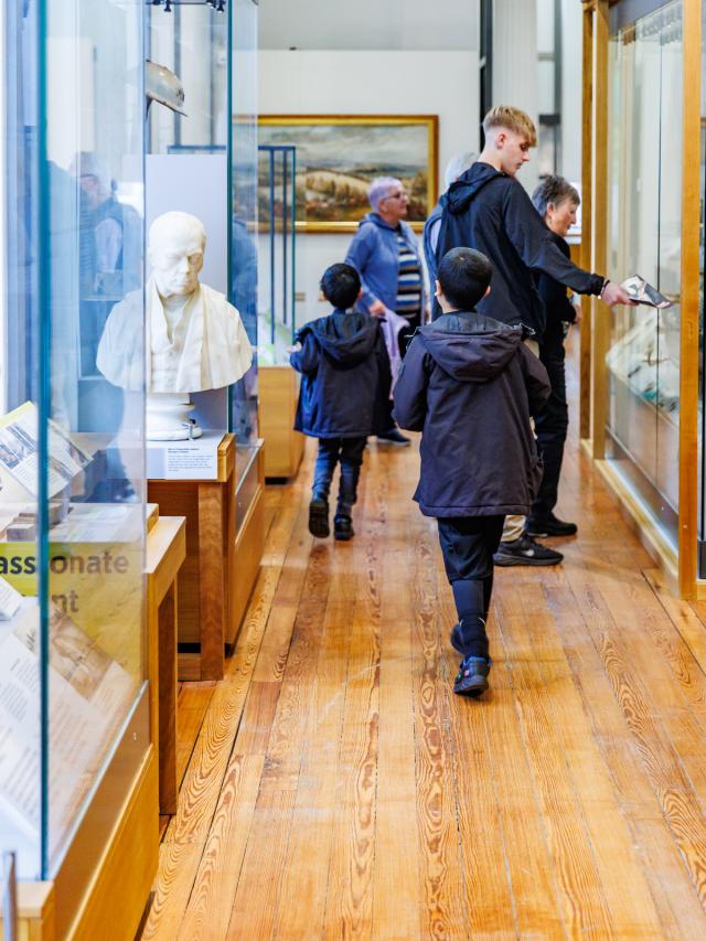 Exhibits at The Harris museum