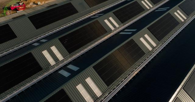 A view of the Station roof via drone
