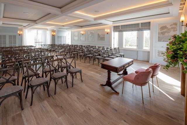 A view of the ceremony room inside Buile Hill Mansion